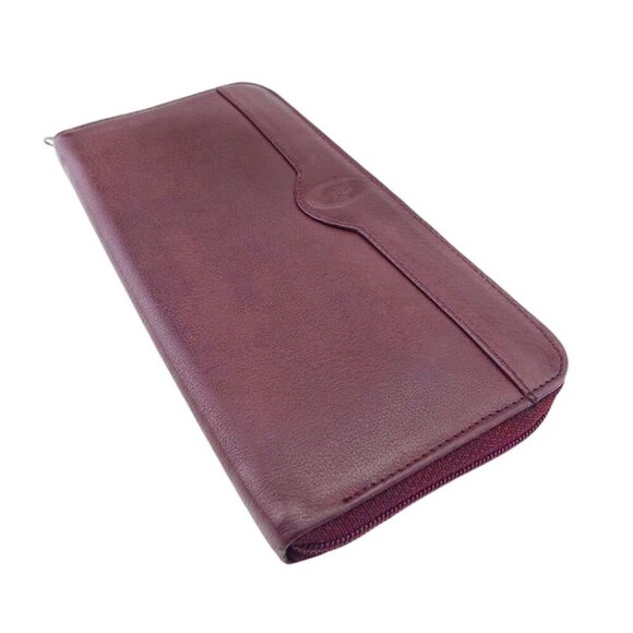 Dior Long Wallet Bordeaux Leather Authentic Used - Picture 4 of 10
